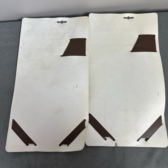 Vintage Sears Flexible Splash Guards Brown Car Set Of 2 4 Pieces Mud Flaps - Picture 5 of 7